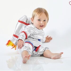 Silver Baby Astronaut Costume from pottery barn kids new no tags